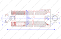 Гидроцилиндр 9506-8603510-10 / ЦГС 170-4-5578-ПШ-С