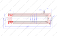 Гидроцилиндр 2ПТС-6 / ГЦТ1-3-16-1339